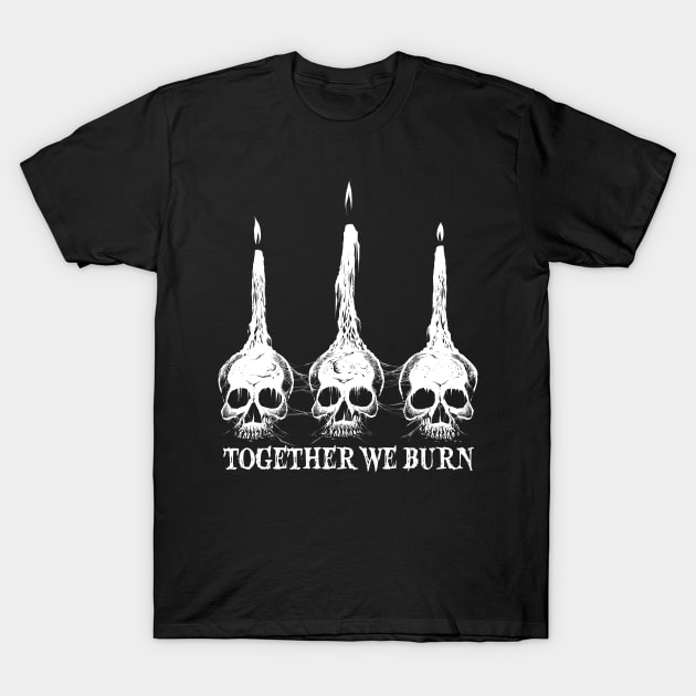 Skull candles T-Shirt by wildsidecomix